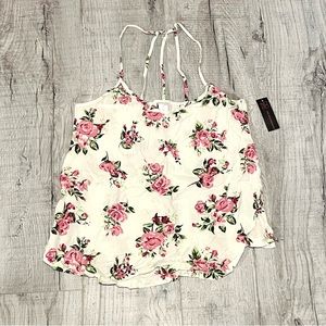 NWT Floral Racerback Tank